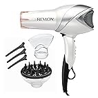 REVLON Infrared Hair Dryer with Diffuser & Concentrator - Ionic Ceramic Blow Dryer for Frizz Control, Shine, Soft Hair & Moisture Protection - 1875W Professional Salon-Quality (White) customer photo 2