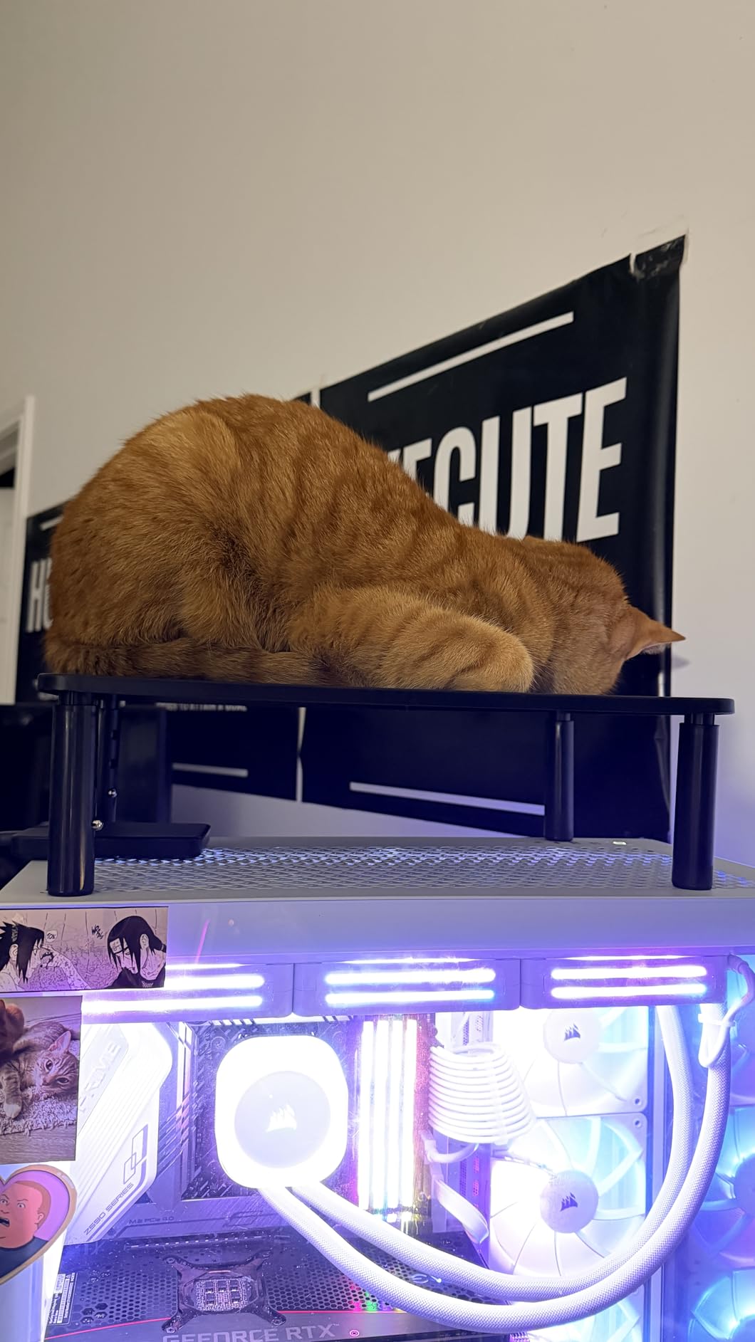 HUANUO Monitor Stand, Monitor Stand Riser 3 Height Adjustable, Monitor Riser with Airflow Vents, Laptop Stand for Desk, Laptop Riser, Desk Organizer for Monitor, 15.6