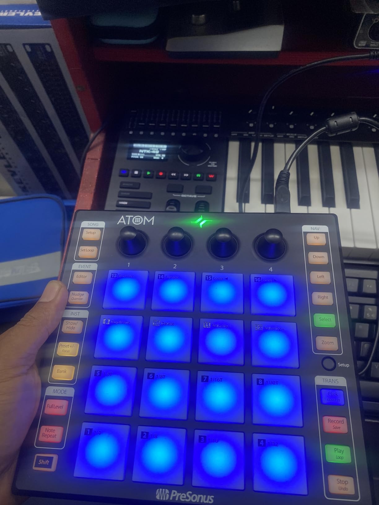 ATOM Production & Performance Midi Pad Controller with Studio One Artist and Ableton Live Lite Recording Software customer photo 1