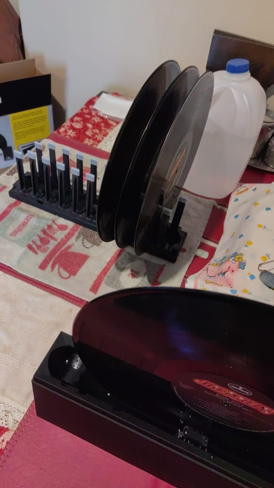 Big Fudge Vinyl Record Cleaning Kit for Vinyl Records - Includes Cleaning Machine & Vinyl Record Cleaning Care Solution - Microfiber Cloth & Rack for Record Player Accessories customer photo 2