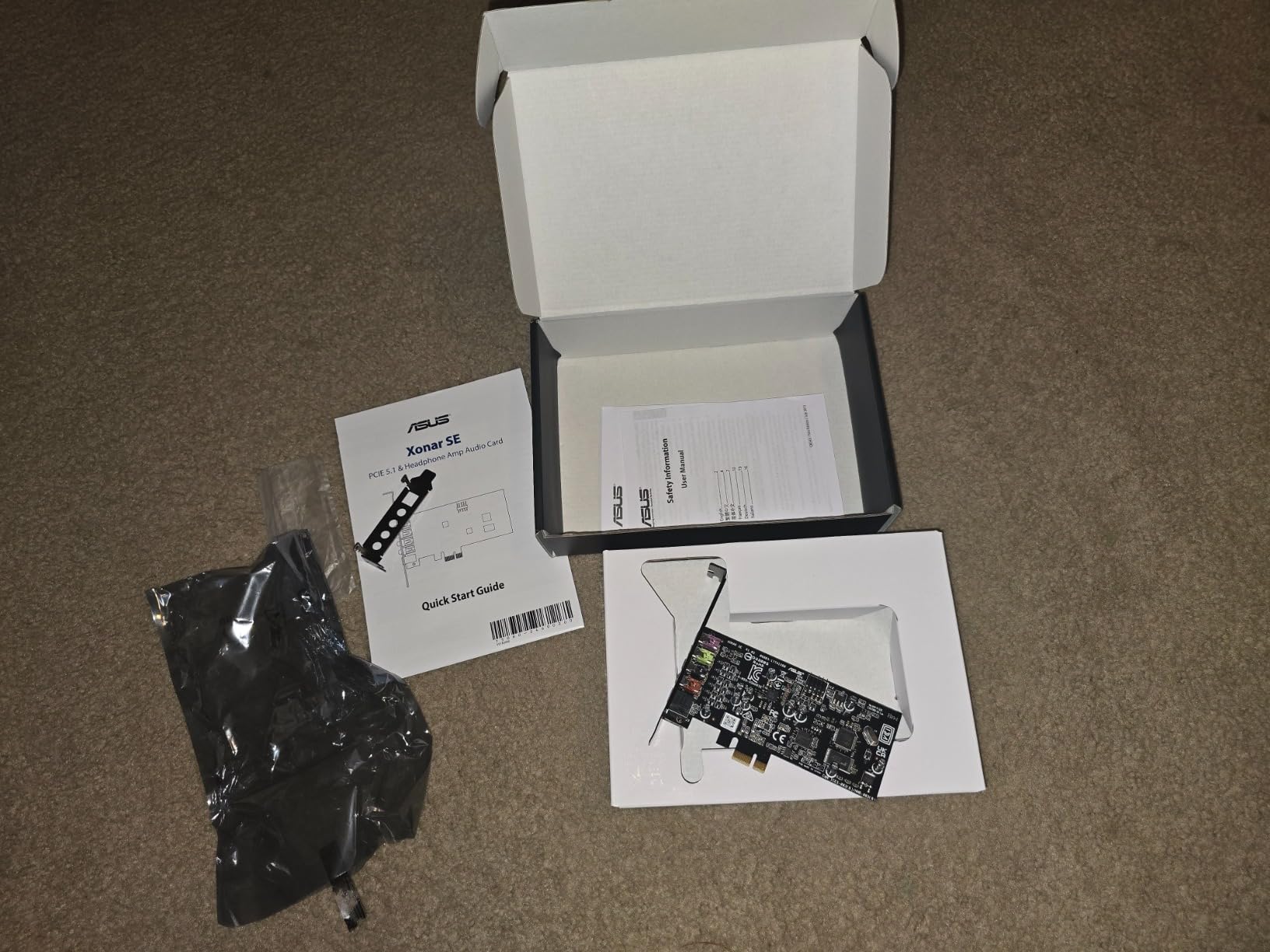 ASUS XONAR SE 5.1 Channel 192kHz/24-bit Hi-Res 116dB SNR PCIe Gaming Sound Card with Windows 10 Compatibility customer photo 1