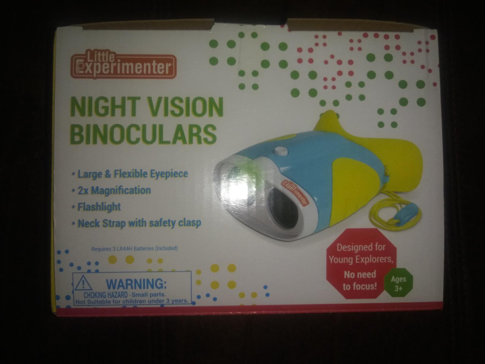 Little Experimenter Night Vision Binoculars for Toddlers & Kids with Flash Light & Face Comfort Rubber customer photo 1