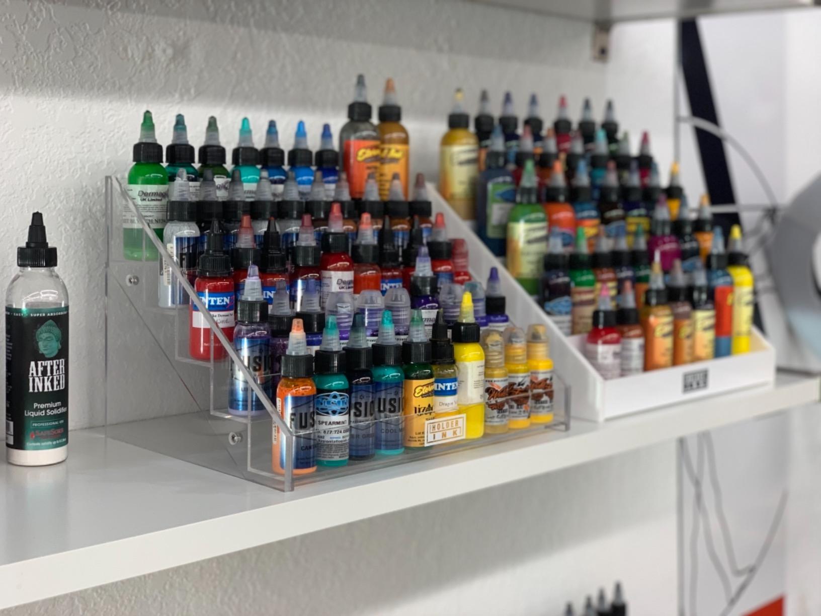 Acrylic Display Stand Organizer for Tattoo Inks, Nail Polish Bottles and Other Beauty Essentials customer photo 1