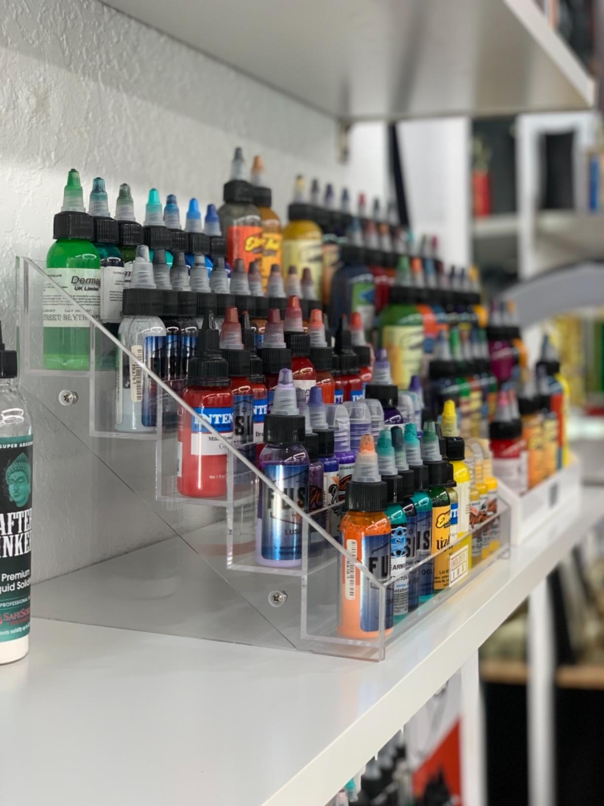 Acrylic Display Stand Organizer for Tattoo Inks, Nail Polish Bottles and Other Beauty Essentials customer photo 2