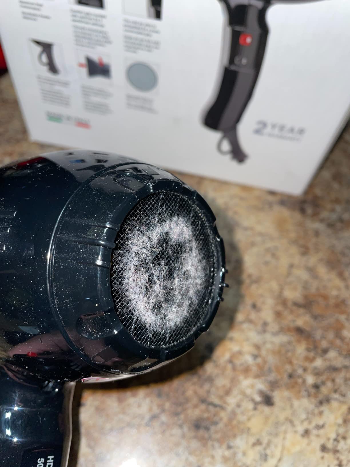 GAMMA+ 3500 Professional Salon Tourmaline Ionic Hair Dryer, 2 Nozzles, 6 Heat/Speed Settings customer photo 2