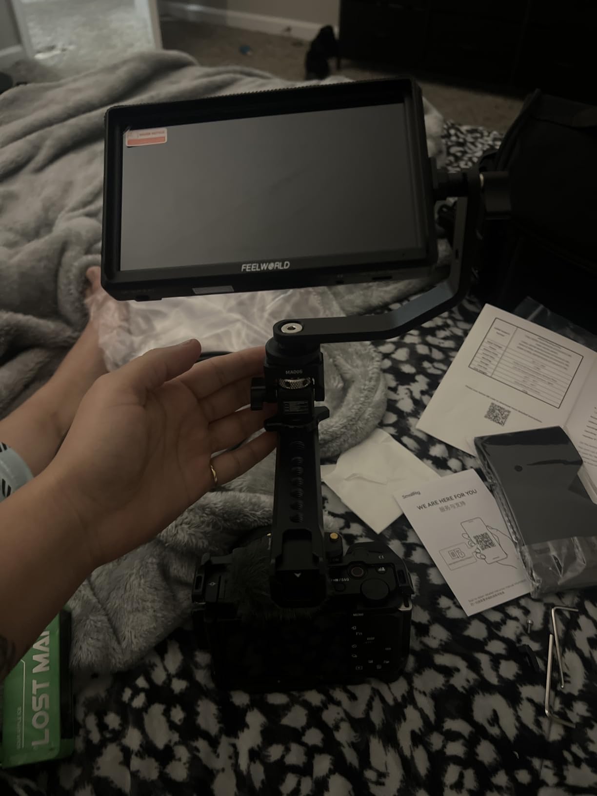 FEELWORLD S55 6 inch Camera DSLR Field Monitor Small Full HD 1920x1080 IPS LUT Video Peaking Focus Assist with 4K HDMI 8.4V DC Input Output customer photo 2