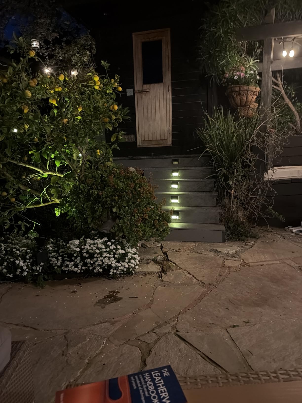 JSOT 12 Pack Solar Lights Outdoor Waterproof for Stairs - Solar Deck Lights Stainless Steel Step Fence Patio Post Wall Lamp for Garden Pathway Walkway LED Decor Light (Warm Light) customer photo 1