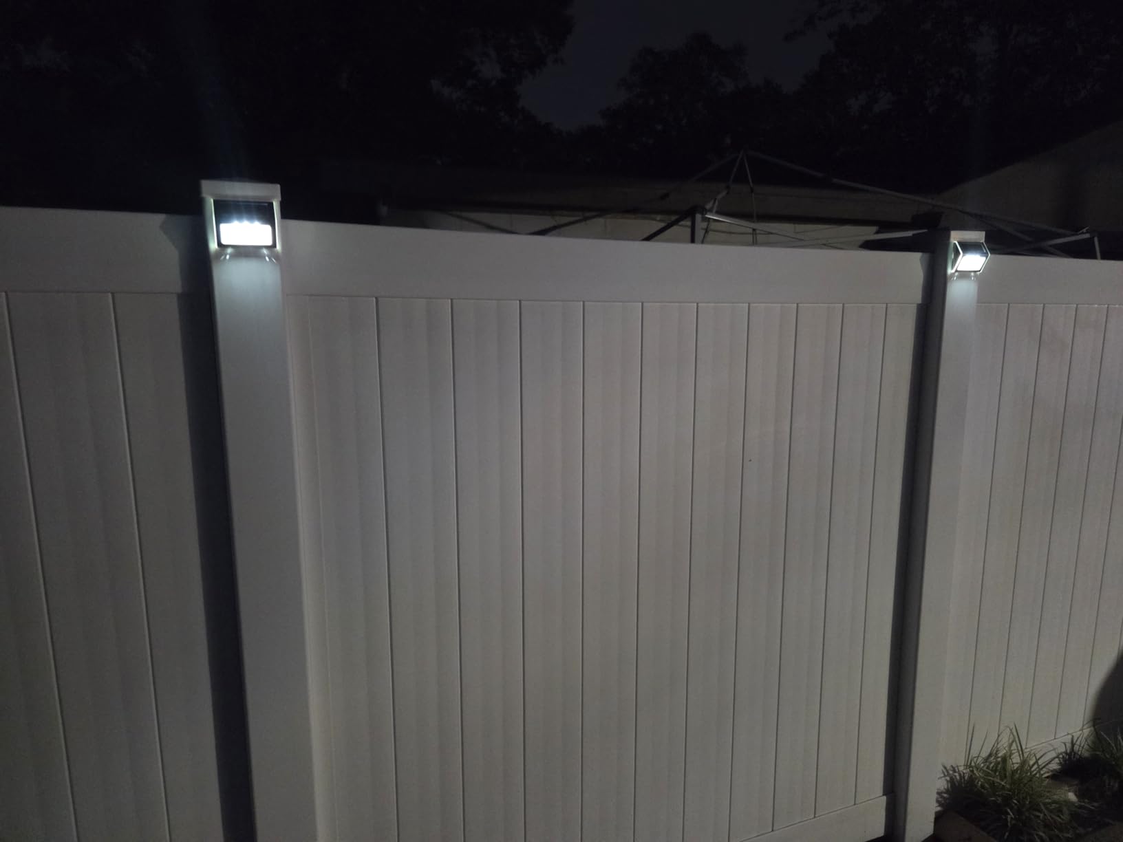 JSOT 12 Pack Solar Lights Outdoor Waterproof for Stairs - Solar Deck Lights Stainless Steel Step Fence Patio Post Wall Lamp for Garden Pathway Walkway LED Decor Light (Warm Light) customer photo 2