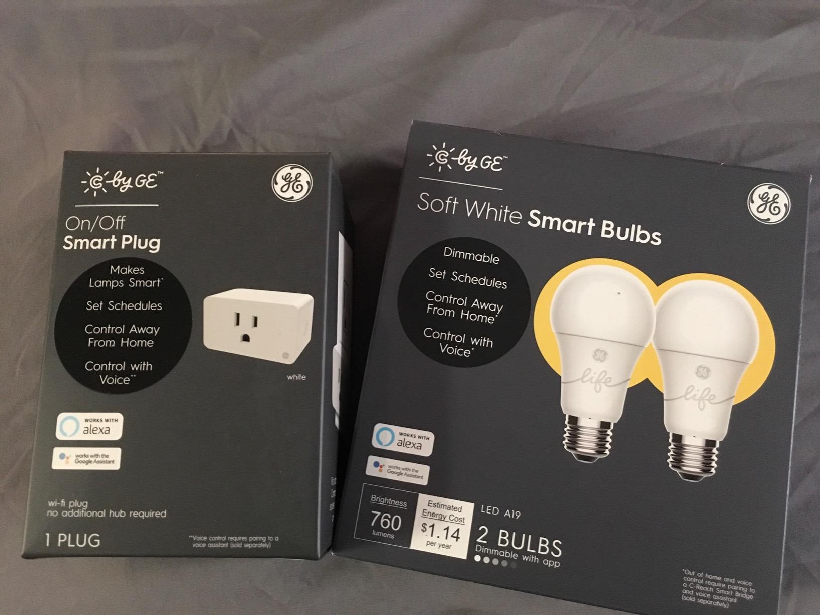 GE Lighting CYNC Smart Light Bulbs, Bluetooth Enabled, Alexa and Google Home Compatible, Soft White (2Pack), Packaging May Vary customer photo 1