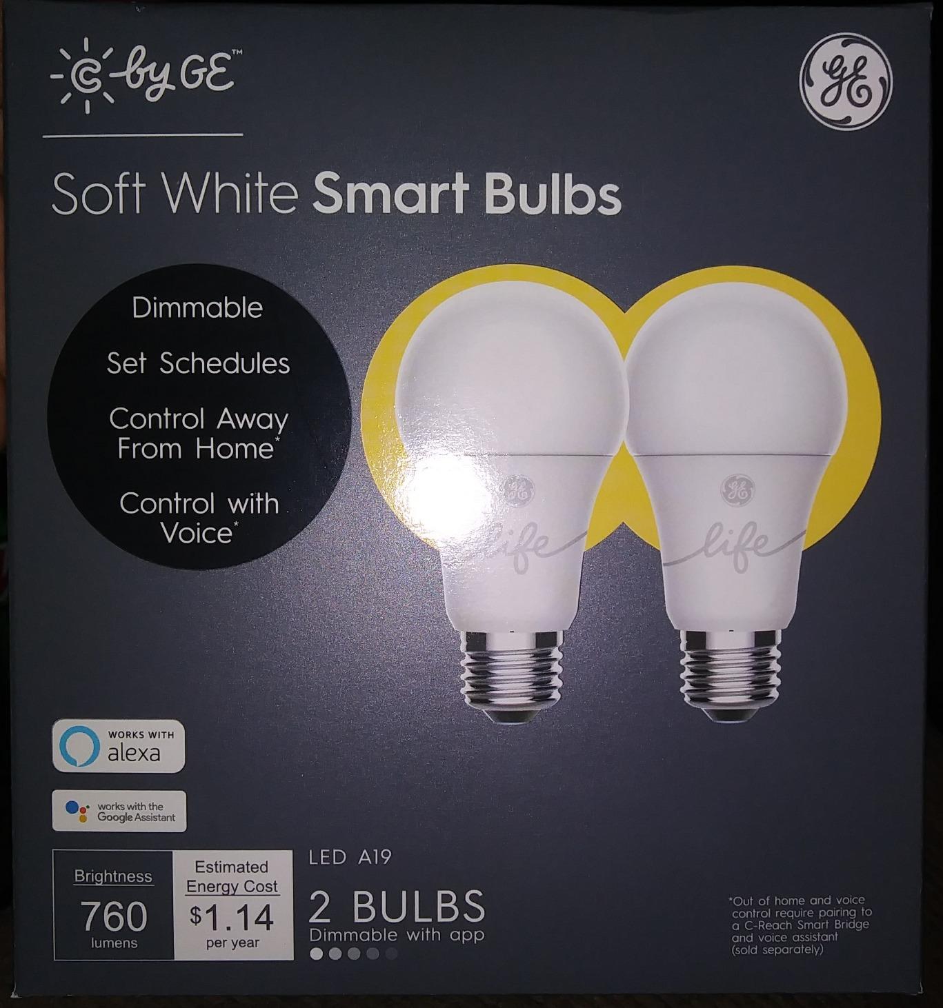 GE Lighting CYNC Smart Light Bulbs, Bluetooth Enabled, Alexa and Google Home Compatible, Soft White (2Pack), Packaging May Vary customer photo 2