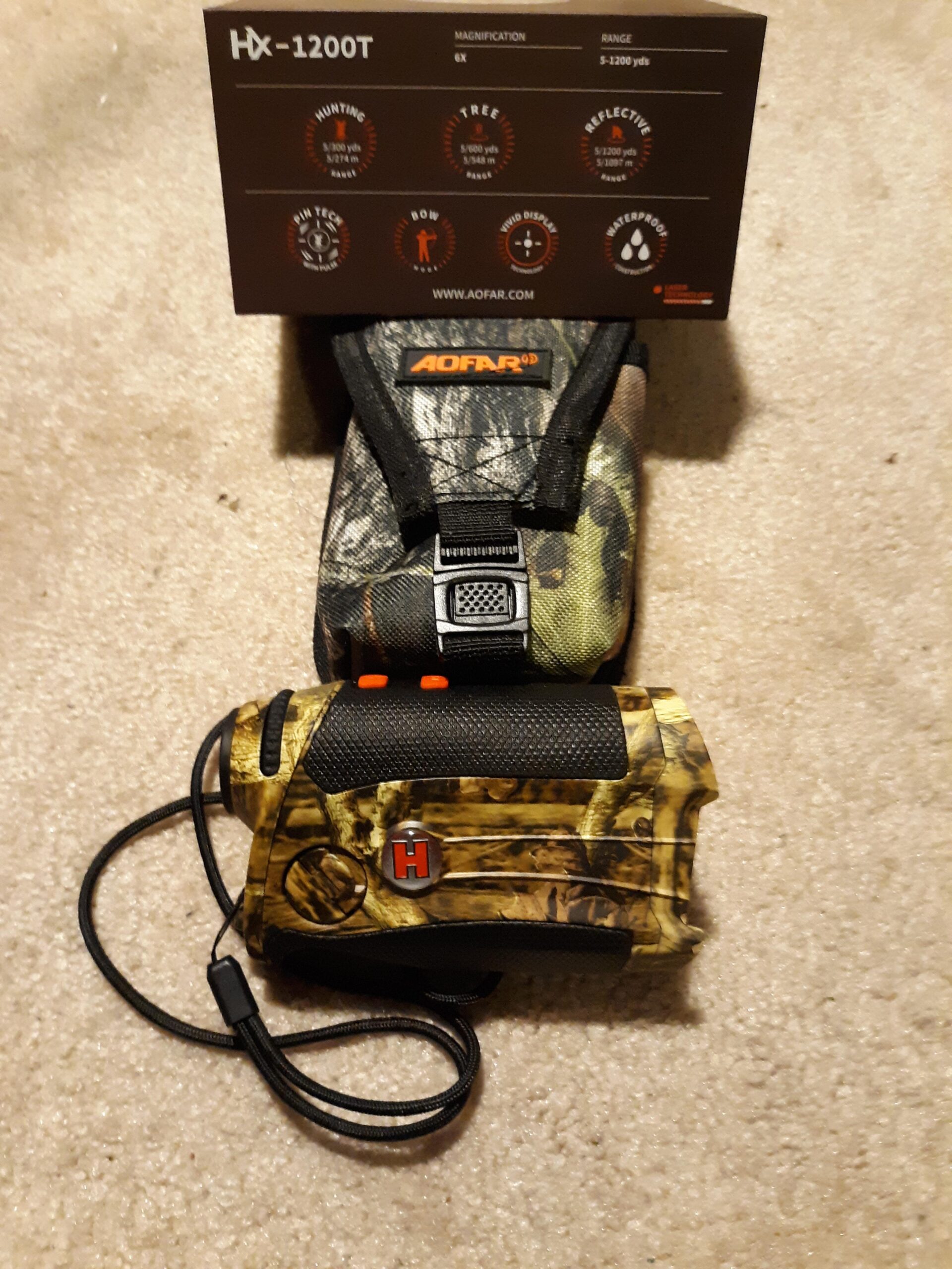 AOFAR HX-1200T Range Finder for Hunting Archery, 1200 Yards with Angle and Horizontal Distance customer photo 2
