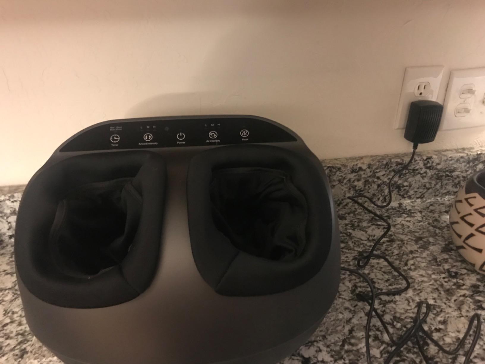 RENPHO Foot Massager Machine with Heat, Shiatsu Foot Massager for Plantar Fasciitis, Birthday Gifts for Women, Cordless Control, FSA Eligible HSA Store Eligible, Up to Size 13 customer photo 1