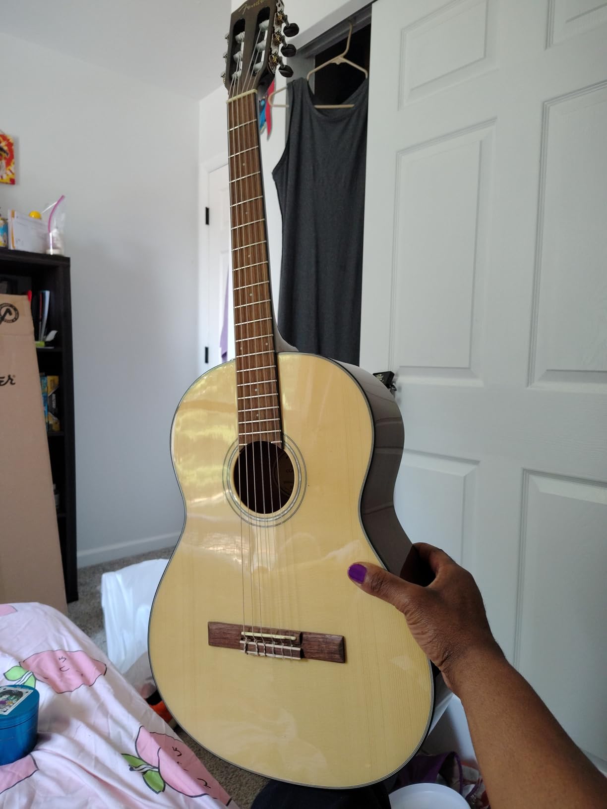 Fender CN-60S Concert Nylon String Acoustic Guitar with 2-Year Warranty, Natural customer photo 2