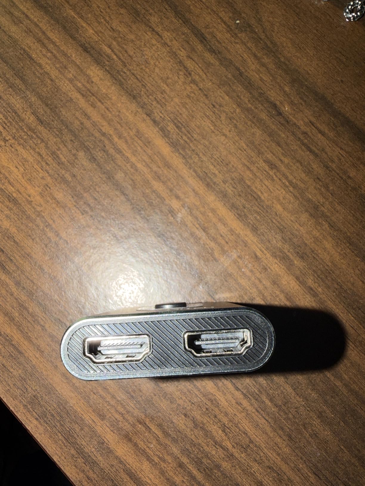 HDMI Switch 4k@60hz Splitter, GANA Aluminum Bidirectional HDMI Switcher 2 in 1 Out, Manual HDMI Hub Supports HD Compatible with Xbox PS5/4/3 Blu-Ray Player Fire Stick Roku (Grey) customer photo 1