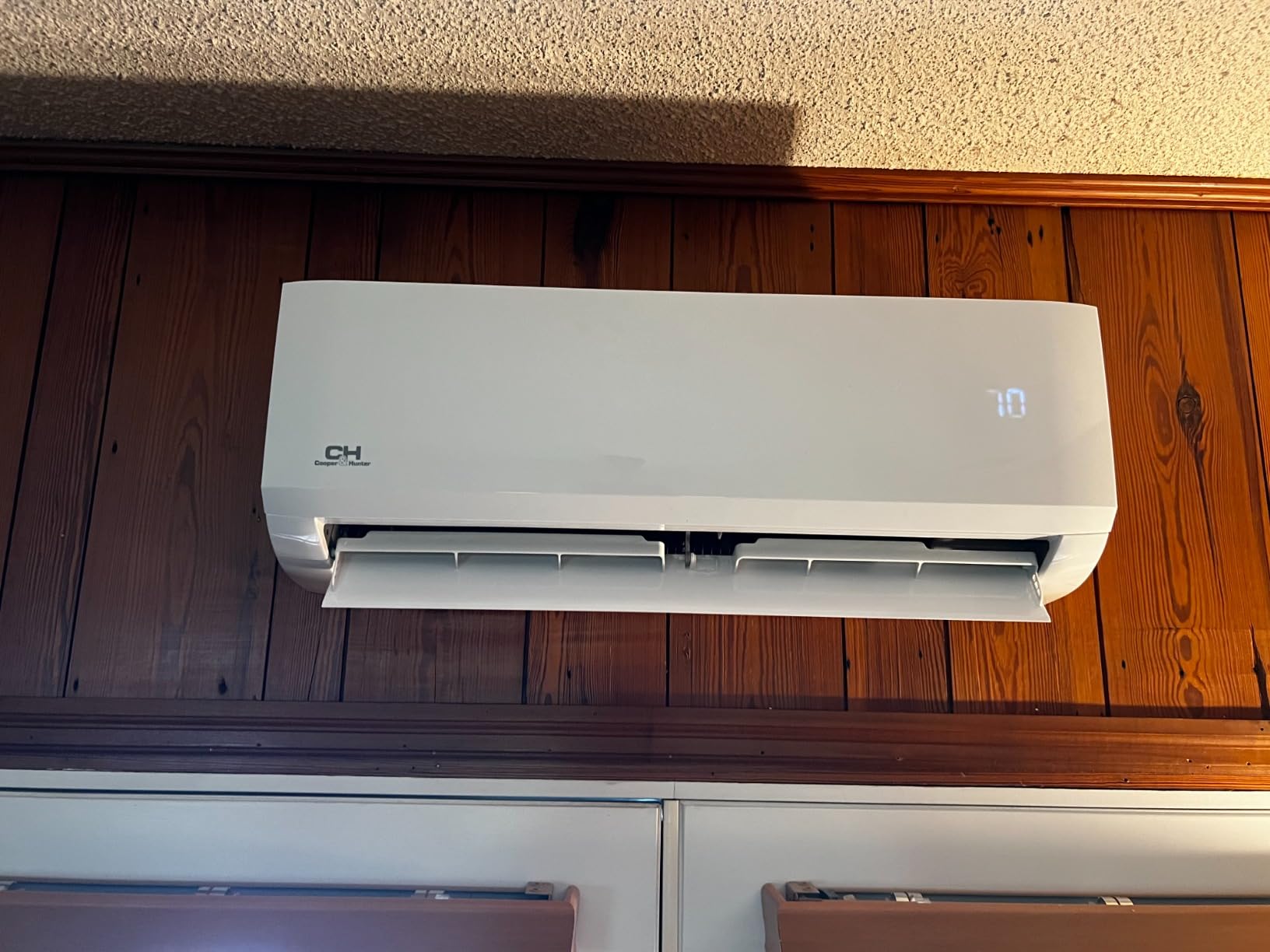 Cooper & Hunter Dual Zone 9,000 + 12,000 BTU Ductless Mini Split AC/Heating System, Pre-Charged, Heat Pump, 21.3 SEER Including 25FT Copper Line Set And Communication Wires customer photo 2