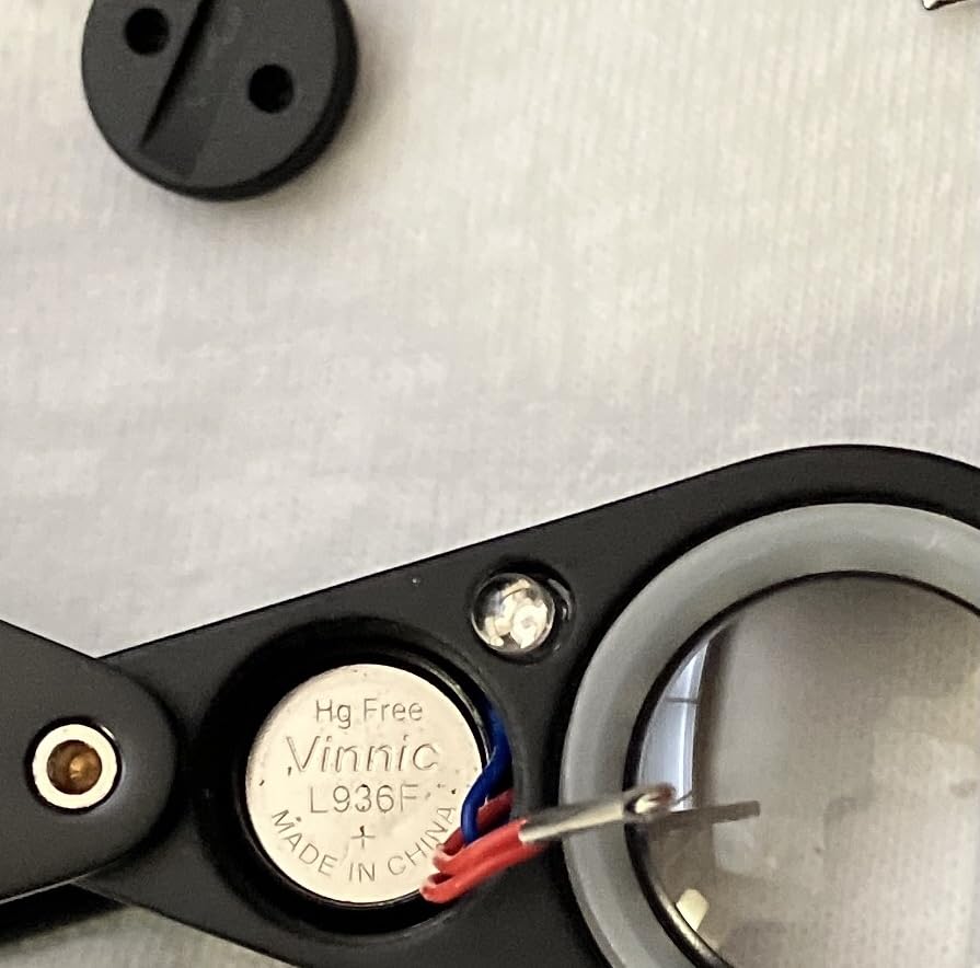 10x Magnifier Jewelry Loupe LED UV 21mm Triplet Lens Optical Glass Pocket Gem Magnifying Tool Jeweler, Stamp Philatelist, Coin Numismatic customer photo 1