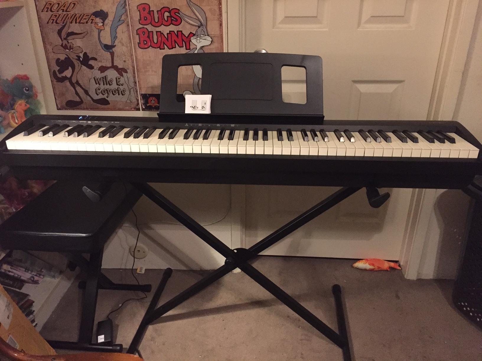 Roland FP-10 | Compact 88-Note Digital Piano | SuperNATURAL Piano Tones | Authentic Acoustic Feel Keyboard | Great for Beginners & Experienced Players | Bluetooth & MIDI Connectivity customer photo 2