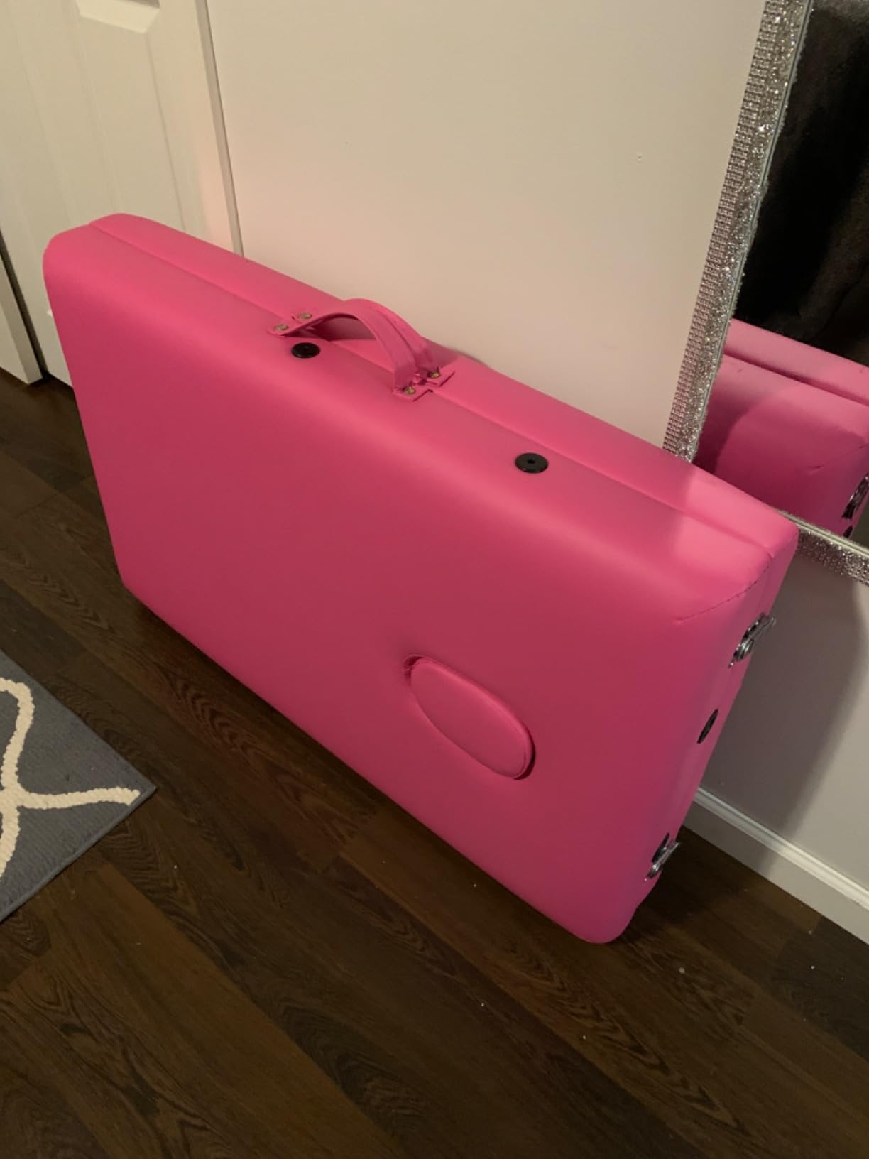 BestMassage Massage Bed Portable Massage Table 24 inch Wide Lash Bed Height Adjustable 2 Folding Spa Table with Towel Hanger Oil Pouch Half Bolster Round Bolster Non-Woven Bag customer photo 1