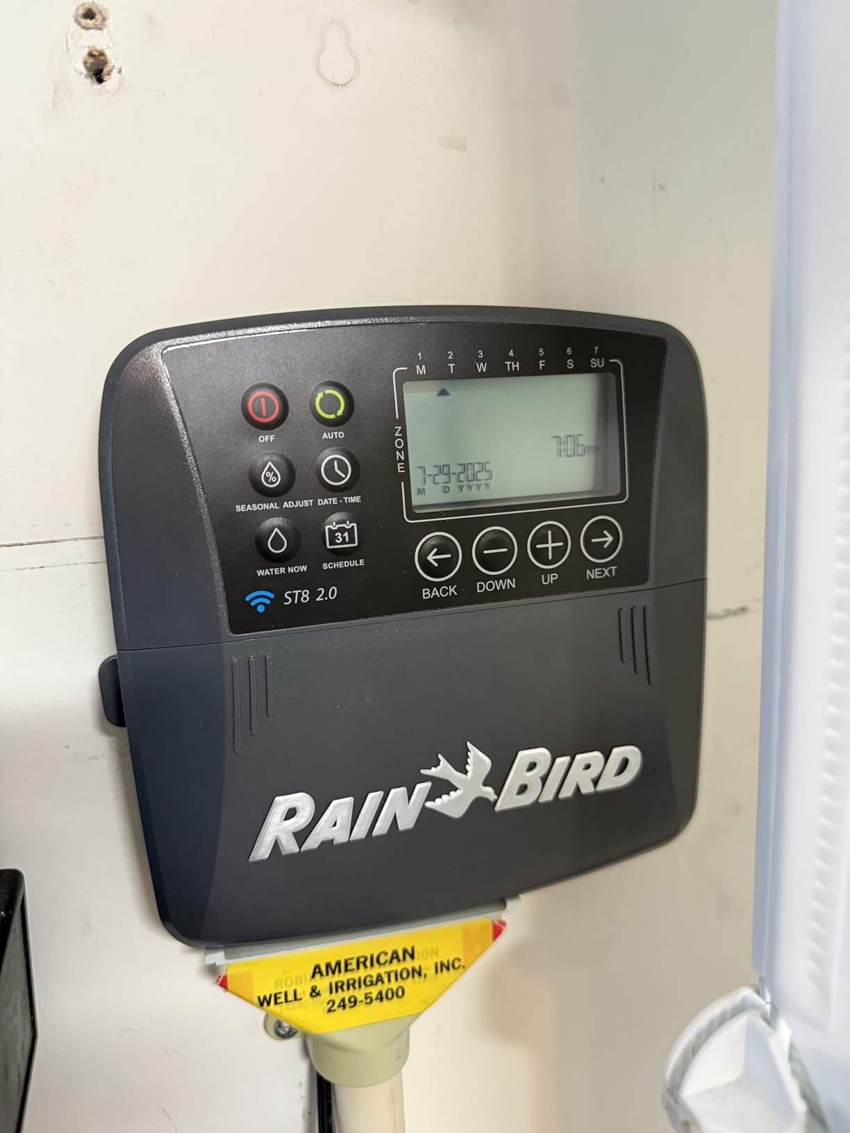 Rain Bird ST8O-2.0 Smart Indoor/Outdoor WiFi Sprinkler/Irrigation System Timer/Controller, WaterSense Certified, 8-Zone/Station, Compatible with Amazon Alexa customer photo 1