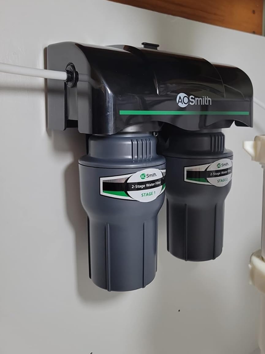 AO Smith Under Sink Water Filter System - Reduces PFAS, Lead, & Chlorine in Drinking Water - Under Counter Claryum Filtration for Kitchen - 2-Stage - AO-US-200 customer photo 1