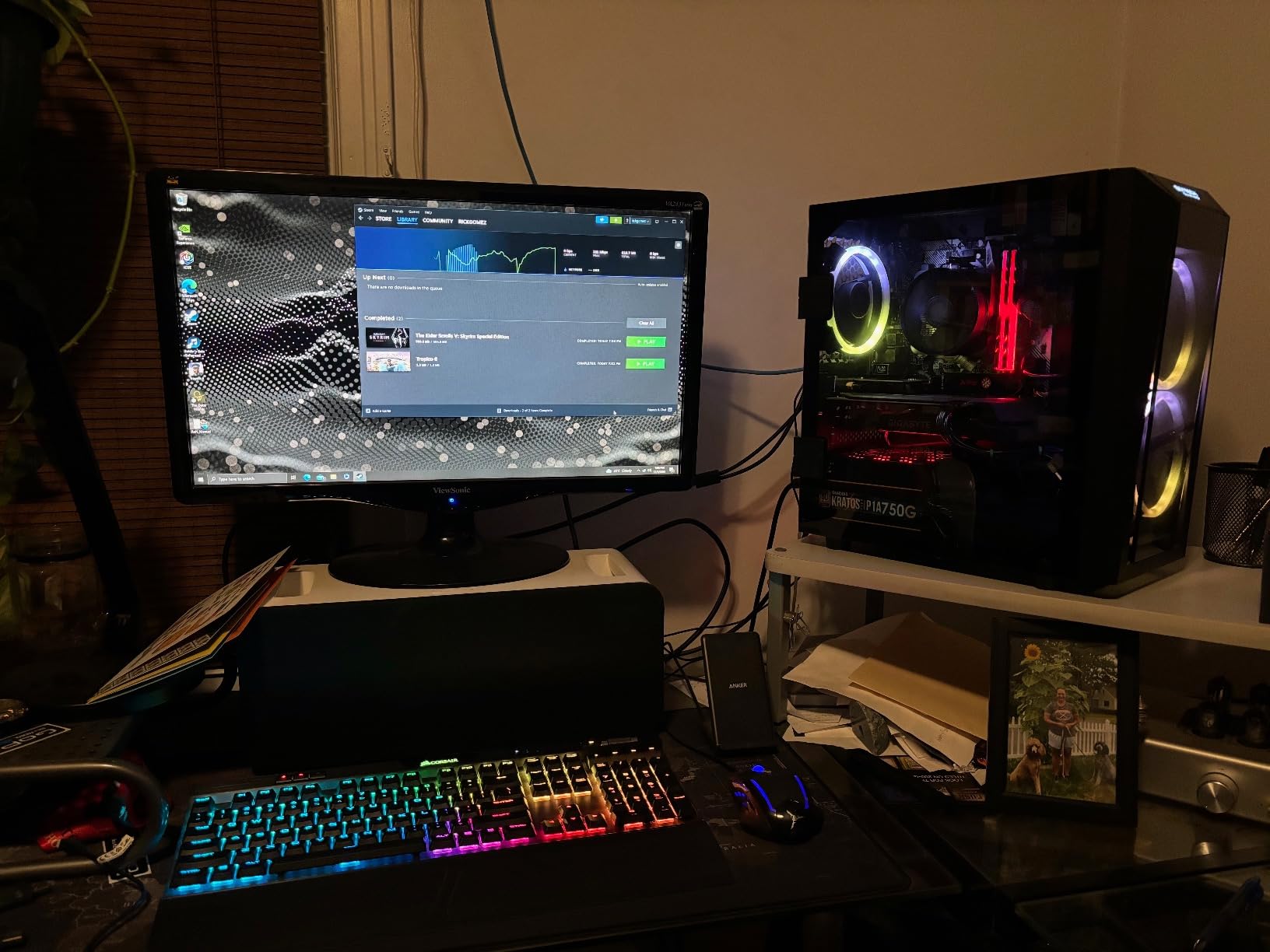 GAMDIAS RGB Gaming PC Power Supply 750W 80 Plus Bronze Certified 750 Watt PSU for Computers with Active PFC, Kratos M1-750B customer photo 2