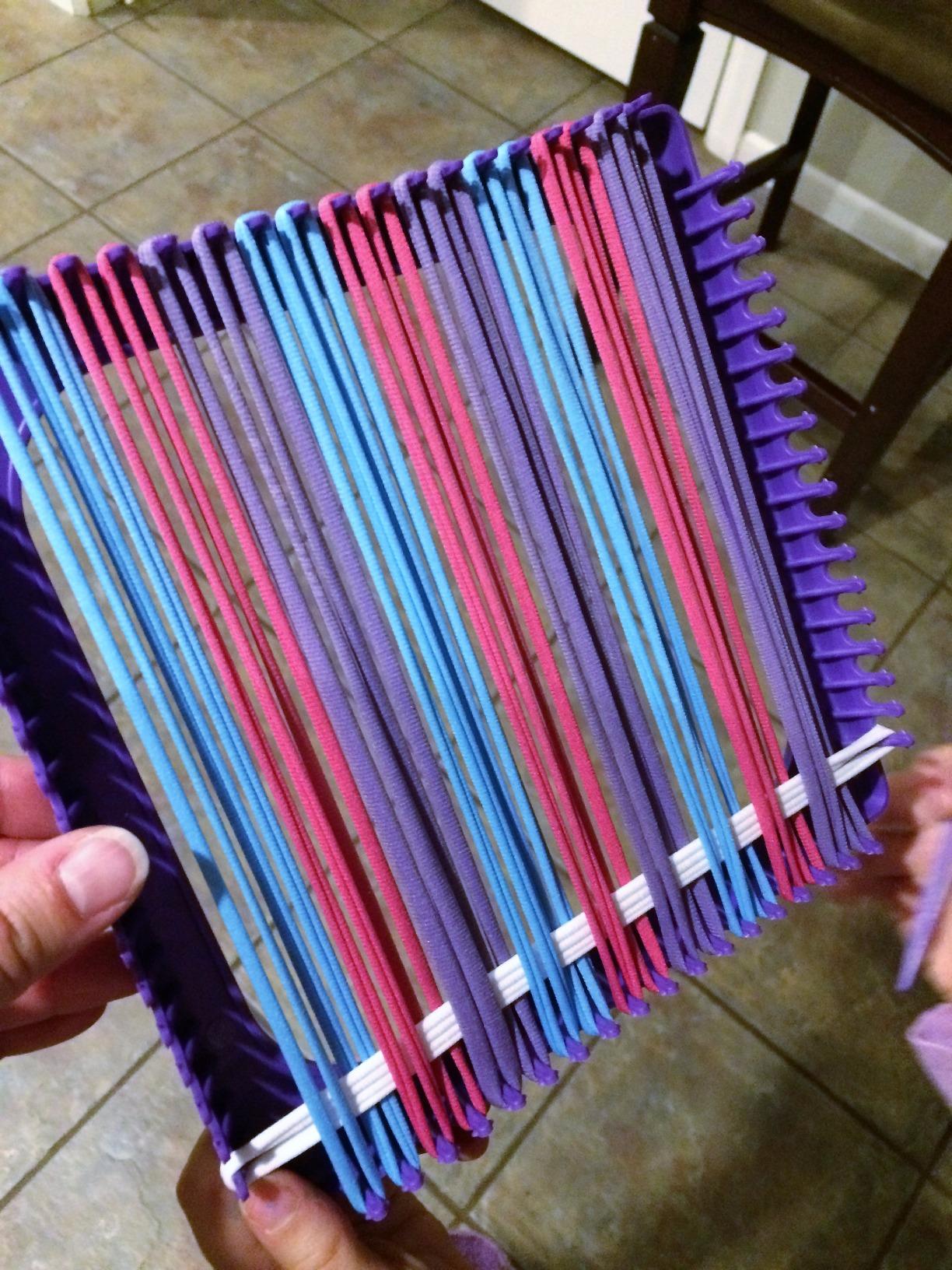 Made By Me Ultimate Weaving Loom, Includes 378 Craft Loops & 1 Weaving Loom with Tool, Makes 25 Projects, 9 Rainbow Colors of Weaving Loops, Hook & Loop Potholder Kit, DIY Weaving Kit customer photo 2