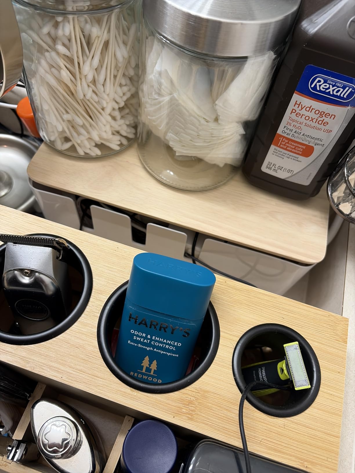 Cable Management Box by Baskiss, 12x5x4.5 inches, Wood Lid, Wire Organizer for Desk TV Computer USB Hub System to Cover and Hide & Power Strips & Cords customer photo 2