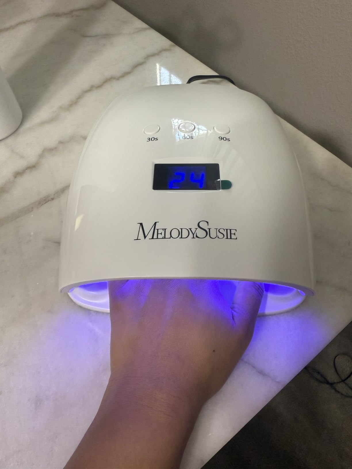MelodySusie Professional UV LED Nail Lamp, P-Plus30I High Efficient Nail Dryer with 3 Timers & Detachable Base customer photo 2