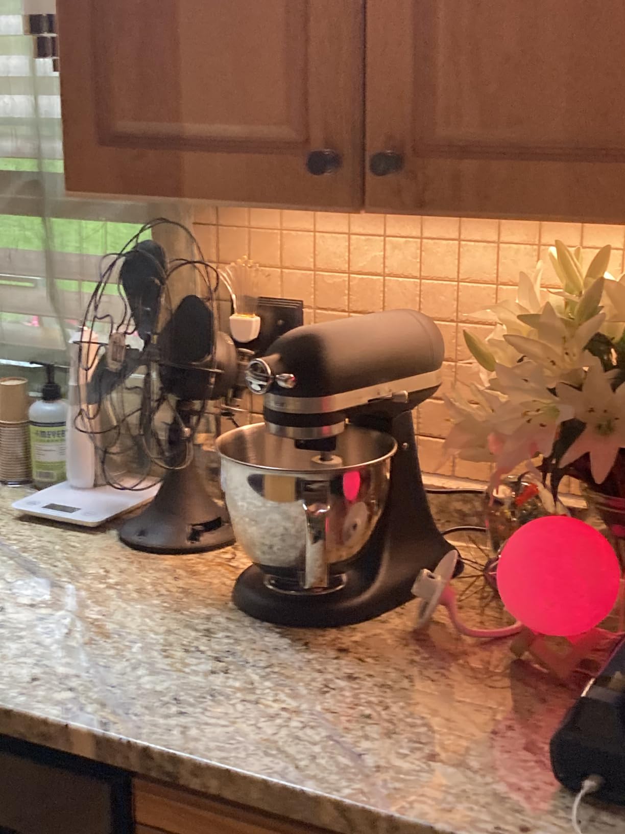 KitchenAid Artisan Mini 3.5 Quart Tilt-Head Stand Mixer - KSM3316X - Cast Iron Black customer photo 2