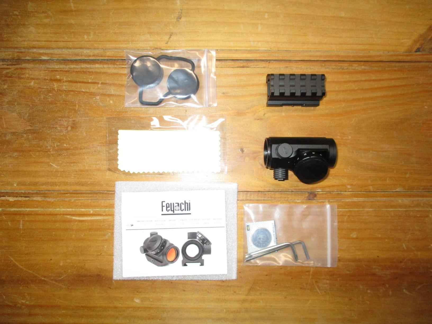 Feyachi RDS-22 2 MOA Red Dot Sight Compact Red Dot Scope 1 x 22mm, Selectable with 5 Slots 0.83