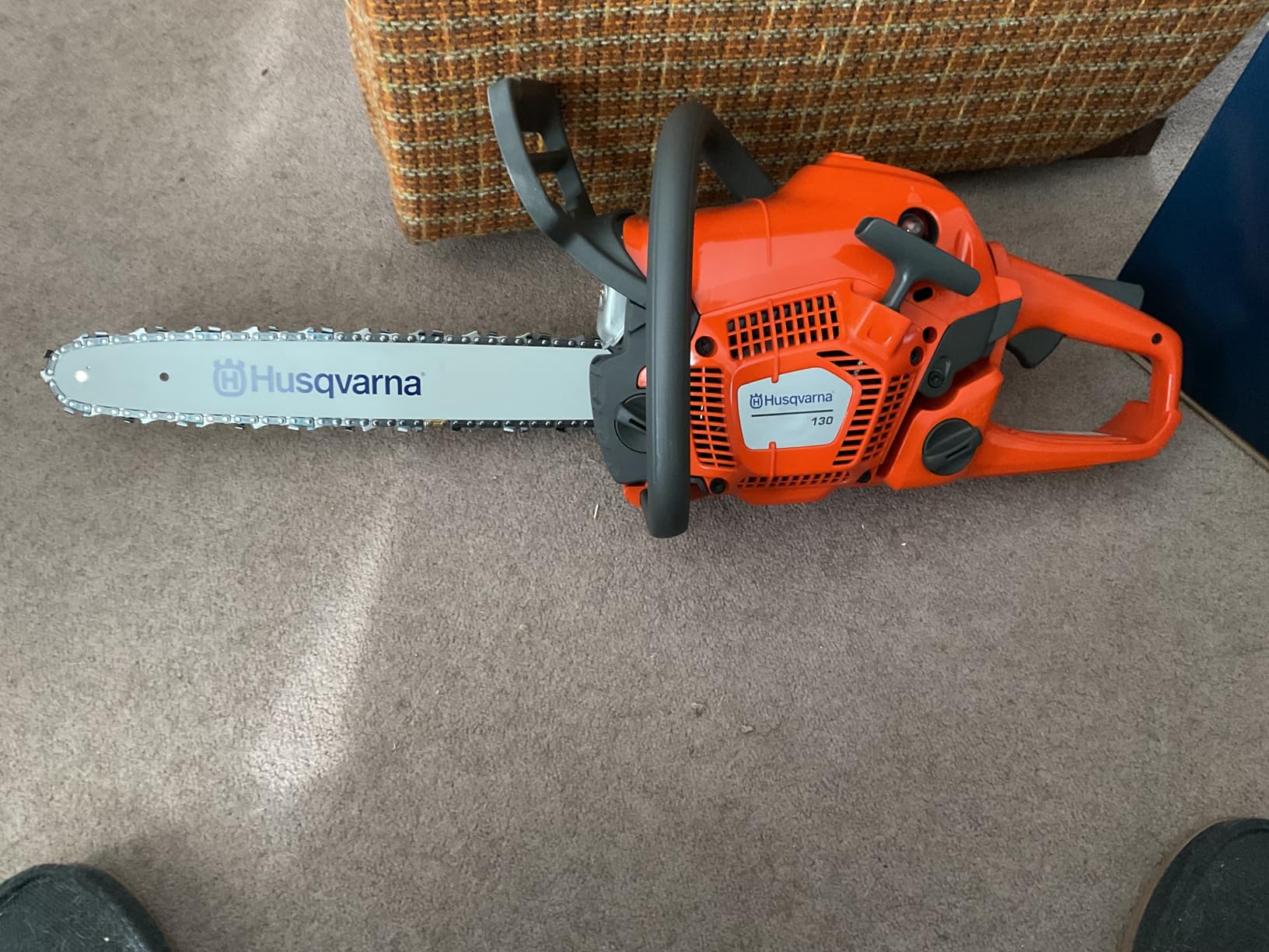 Husqvarna 130 Gas Powered Chainsaw, 38-cc 2-HP, 2-Cycle X-Torq Engine, 16 Inch with Automatic Oiler, For Wood Cutting and Tree Pruning customer photo 1