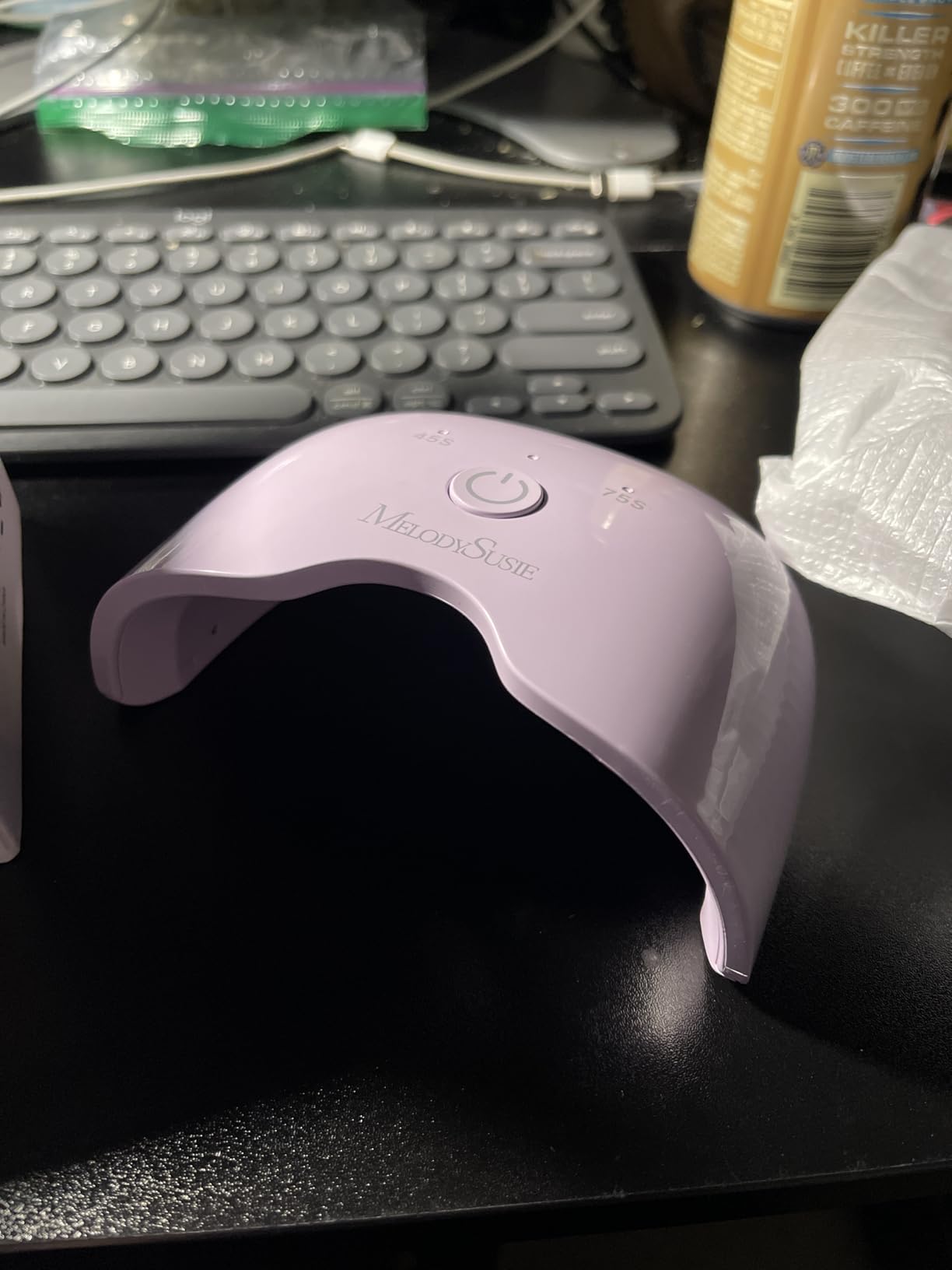 MelodySusie 48W LED UV Nail Lamp - Black, Energy Efficient, 365nm-405nm Wavelength, Compatible with Most Gels, 4 Timer Settings, Infrared Sensor customer photo 1