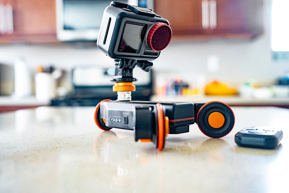 Neewer 3 Wheels Wireless Video Camera Dolly, 3 Speed Motorized Electric Track Rail Slider Dolly Car with Remote Control, Compatible with DSLR Camera Camcorder GoPro iPhone and Android Smartphone customer photo 2