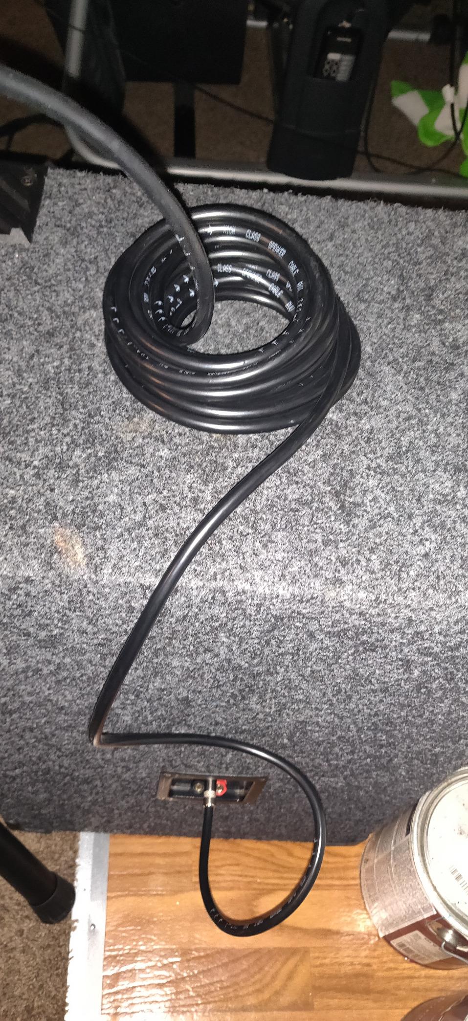 2Pack 25 ft Speaker Cables, True 12AWG Patch Cords, 1/4 Inch Male DJ/PA Audio Speaker Cable 12 Gauge Wire customer photo 2