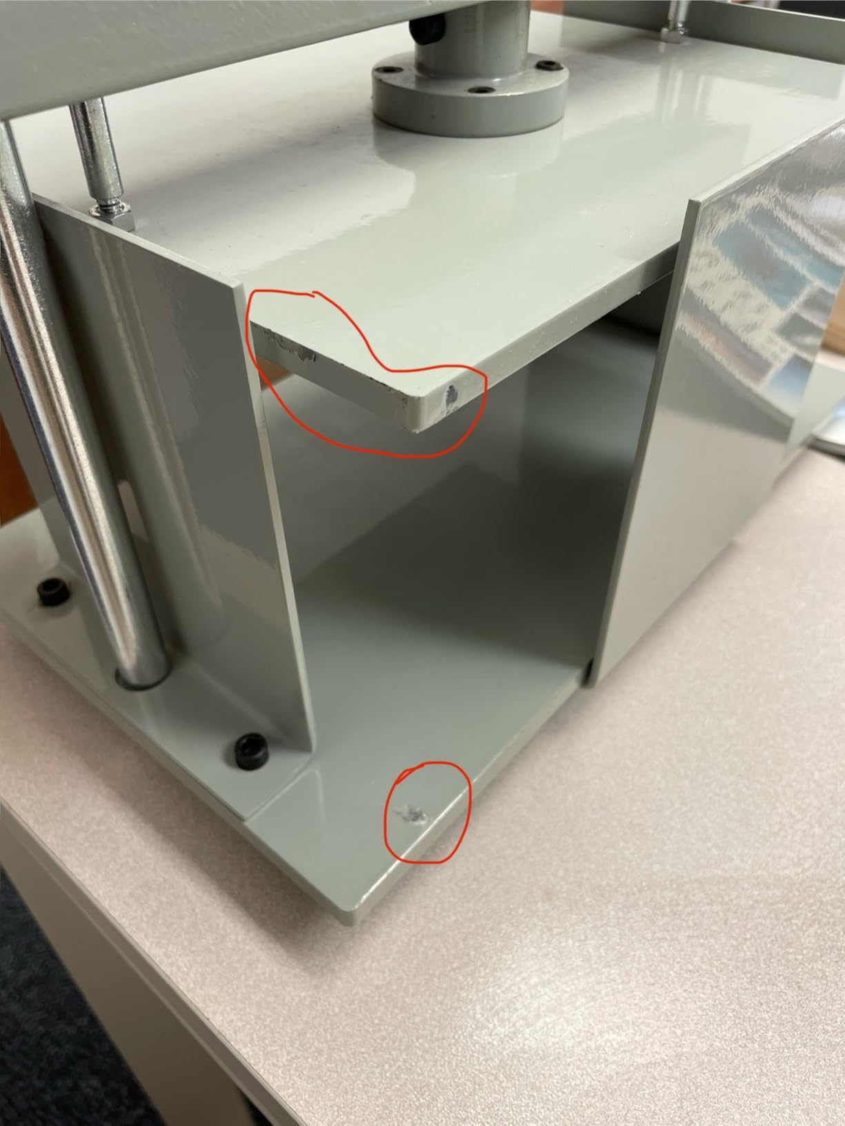 INTBUYING Manual Paper Press Machine A4 Book Steel Notes Invoice Bookbinder Press Bookbinding Notes Office Invoice Bookbinder Flattening Machine 3306lbs (1500kg) Pressure customer photo 2