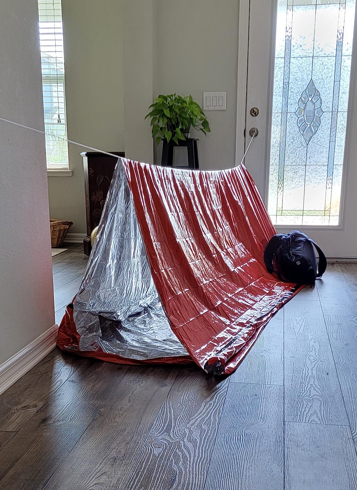 MEKKAPRO Emergency Shelter, Survival Tent, 2 Person Waterproof Structure, Portable System for Extreme First Aid Survival Kit Use, Water & Windproof Tube Tent for Camping, Hiking and Outdoor Activities customer photo 2