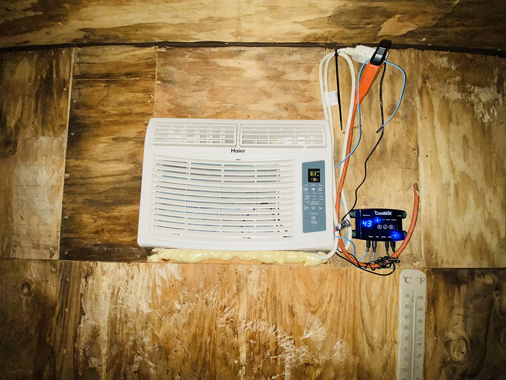 CoolBot Walk-in Cooler Controller | Convert a Well-Insulated Room into a Walk-in Cooler Using a Standard Air Conditioner and CoolBot customer photo 1