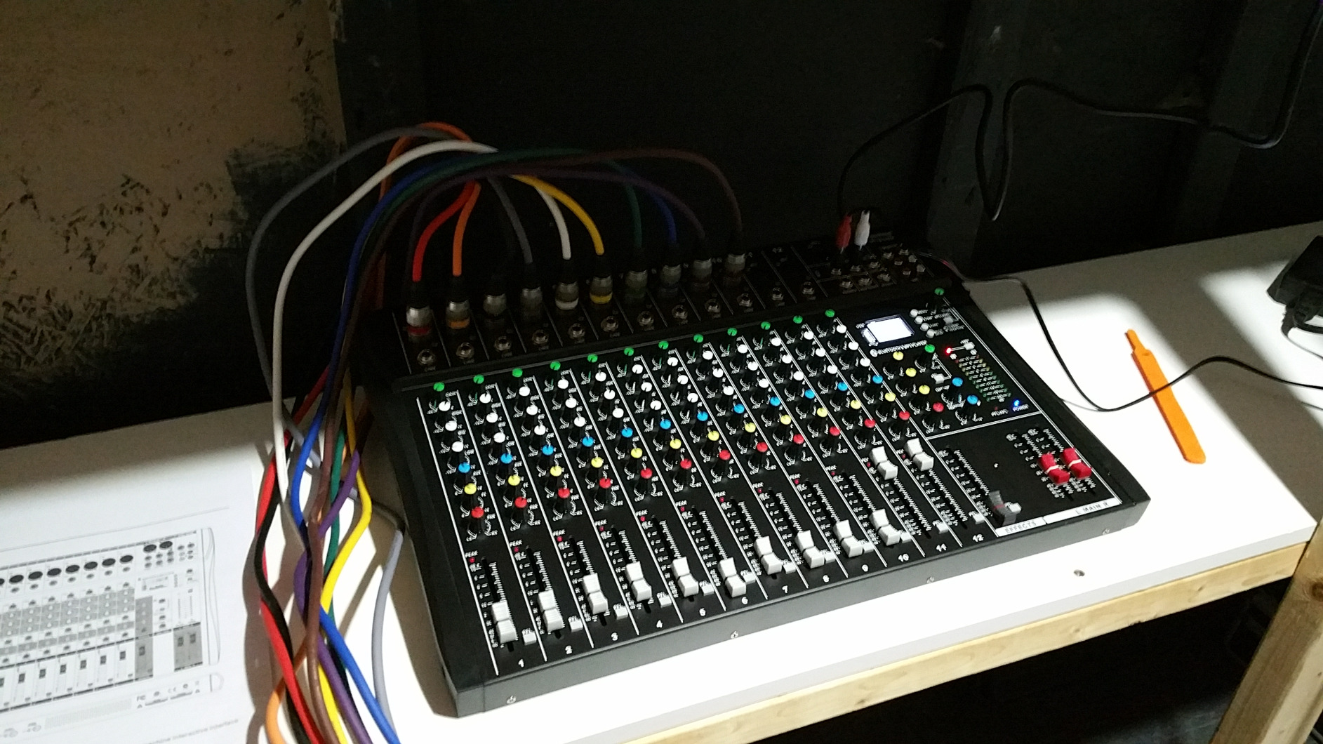 Depusheng DT12 Studio Audio Mixer 12-Channel DJ Sound Controller Interface w/USB Drive for Computer Recording Input, XLR Microphone Jack, 48V Power, RCA Input/Output for Professional and Beginners customer photo 2