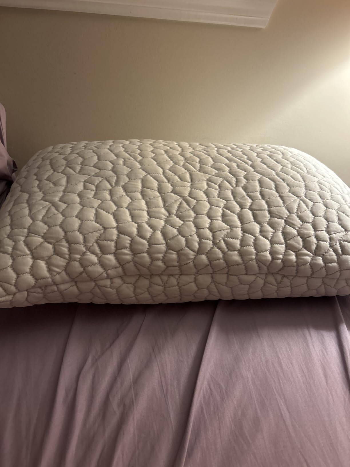 SUPA MODERN Cooling Pillow Queen Size Set of 2, CertiPUR-US Shredded Memory Foam Pillows for Sleeping, Cool Bed Pillows for Hot Sleepers, Adjustable Firm Pillow for Side,Back,Stomach Sleepers customer photo 1