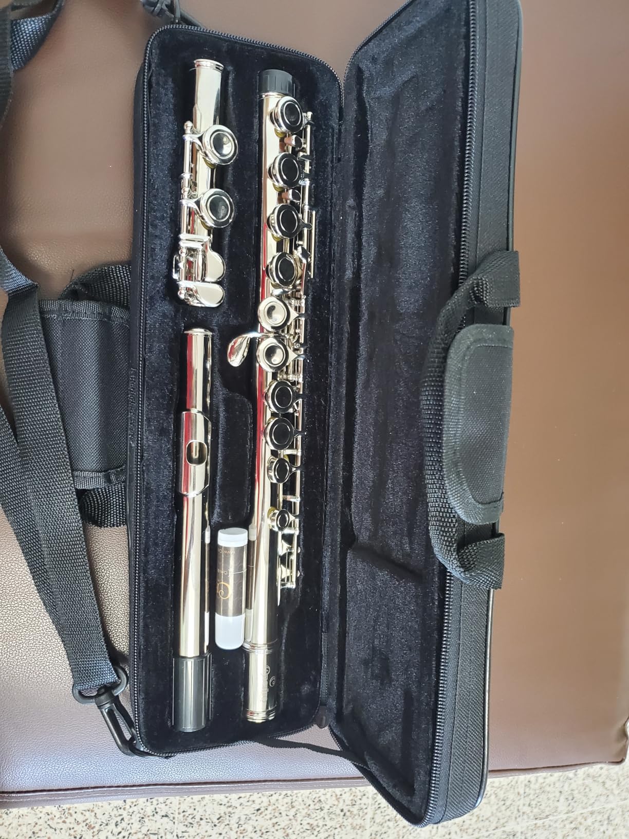 Cecilio Closed Hole C Flute - Musical Instrument, Beginner/Intermediate Flute in Band & Orchestra, Nickel customer photo 2