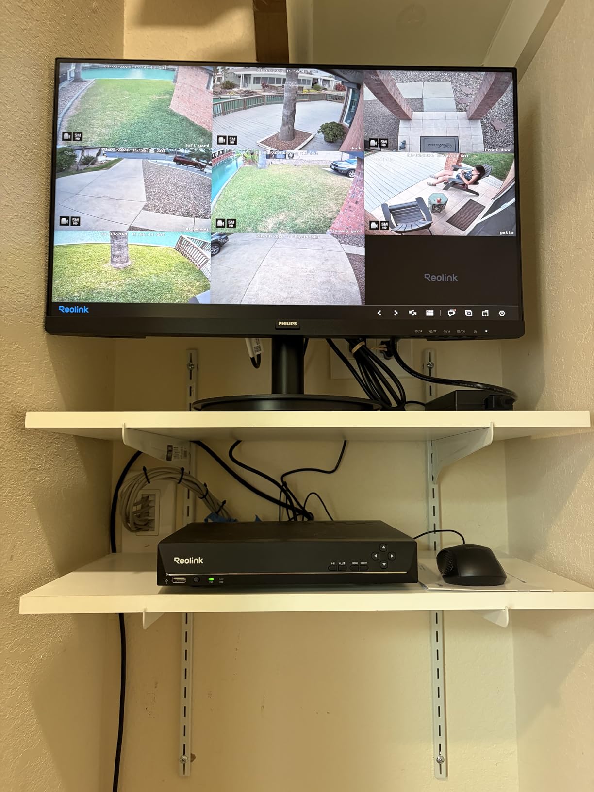 REOLINK 8CH 5MP Home Security Camera System, 6pcs Wired Outdoor PoE IP Cameras with Person/Vehicle/Pet Detection, 4K/8MP 8CH NVR with 2TB HDD for 24-7 Recording, RLK8-410B6-5MP customer photo 1