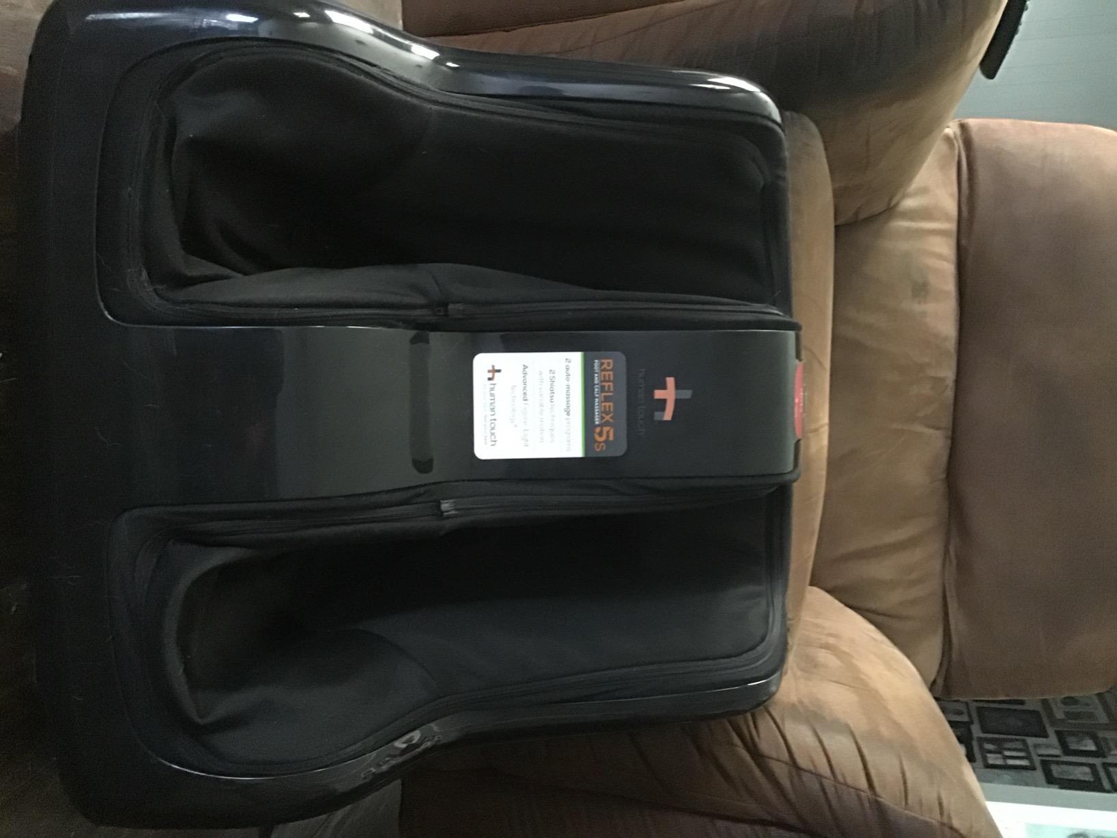 Human Touch Reflex5s Foot and Calf Massager - HSA Approved for Stress & Plantar Fasciitis Relief + Kneading & Compression for Circulation Support - 1 Year Warranty - Fits Women & Men Size 12 customer photo 2