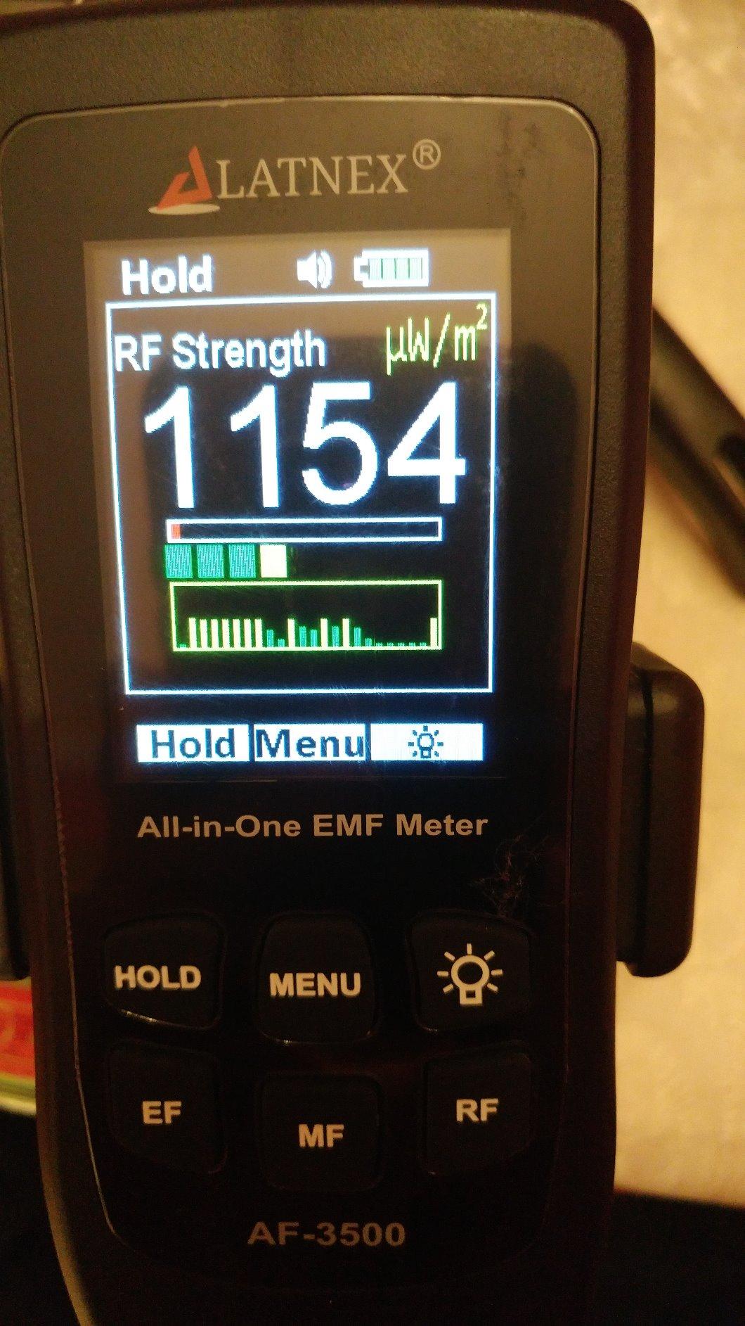 LATNEX AF-3500 EMF Meter RF Detector and Reader with Calibration Certificate - Measures RF and Microwaves, 3-Axis Gauss Magnetic Fields and Electrical Fields ELF customer photo 1