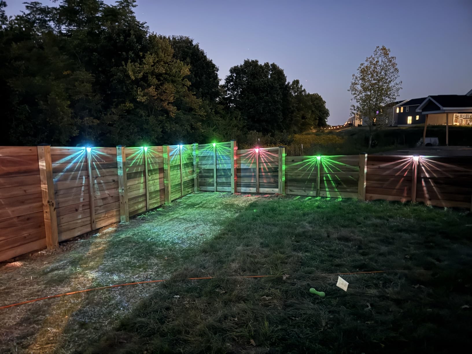 Solar Deck Lights, 6 Pack Waterproof LED Solar Step Light Outdoor, Fence Lights Solar Powered for Outside, Garden, Patio, Stairs, Yard, 10 Lumens, Warm White/Color Changing Lighting customer photo 2