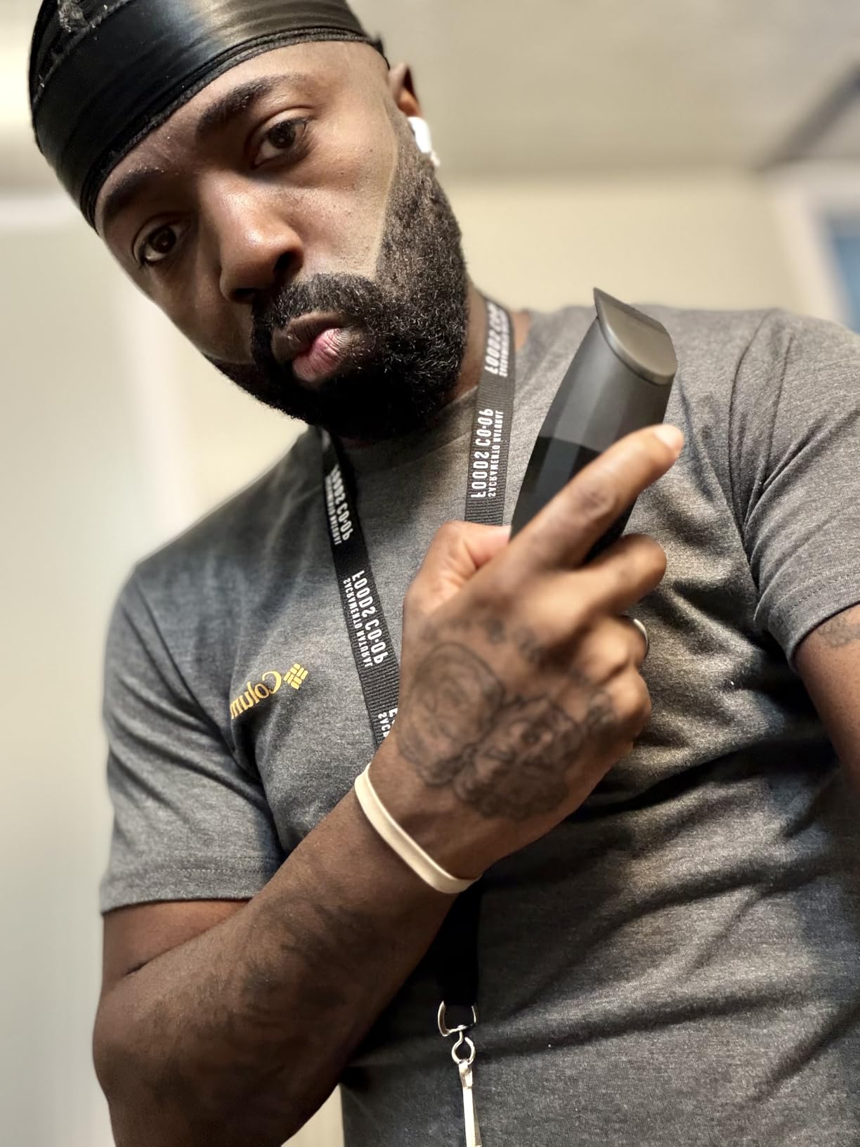 Bevel Beard Trimmer for Men - Black Edition Cordless Trimmer, 8 Hour Rechargeable Battery Life, Tool Free Adjustable Zero Gapped Blade, Barber Supplies, Mustache Trimmer customer photo 1