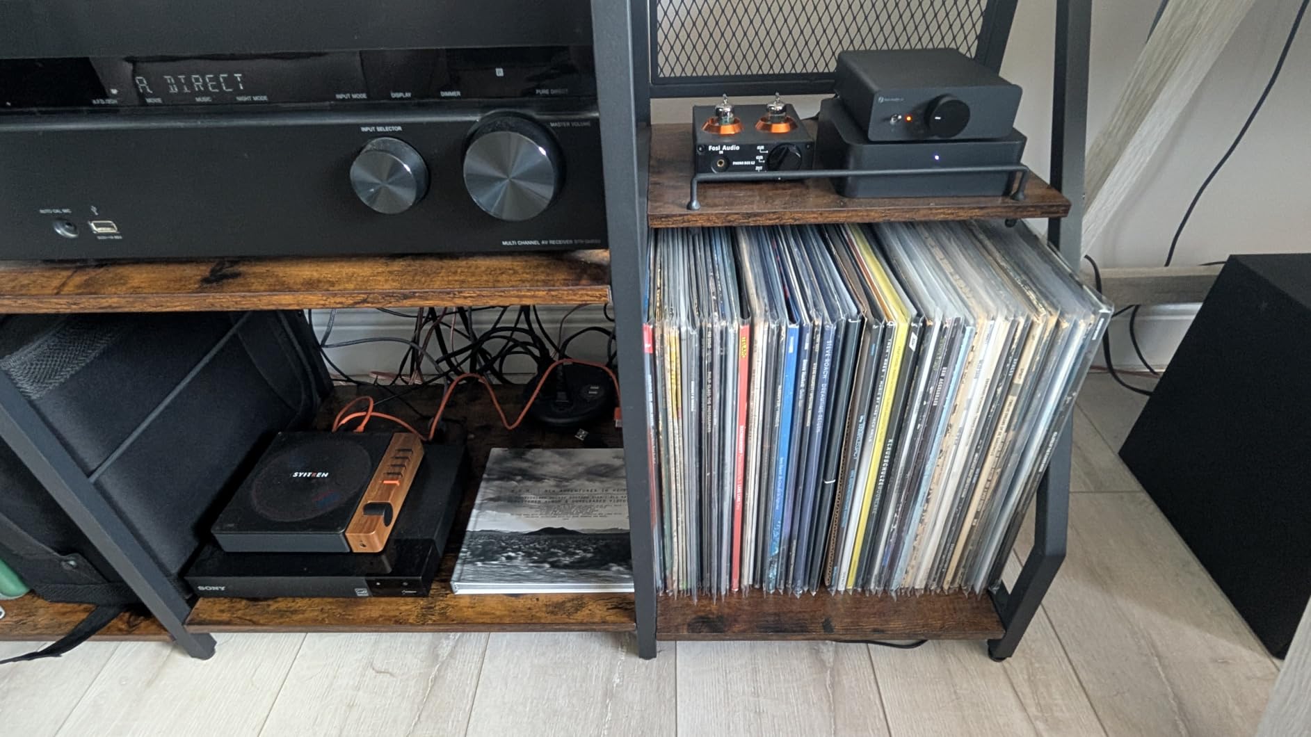 Fosi Audio Box X2 Phono Preamp, Mini Stereo Audio Hi-Fi Preamplifier with Gain Gear, Pre-Amplifier for MM Turntable Phonograph and Record Player, with DC 12V Power Supply customer photo 1