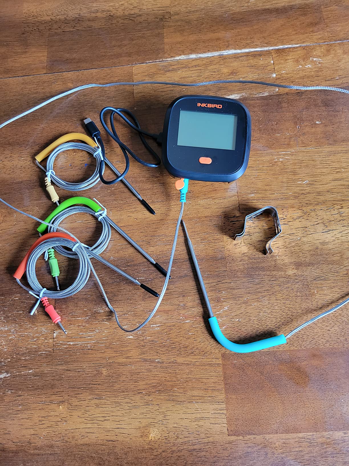 INKBIRD WiFi Meat Thermometer IBBQ-4T, Wireless WiFi BBQ Thermometer for Smoker, Oven | APP Calibration Temp Graph | Mobile Notification Timer Alarm | Rechargeable Digital Grill Thermometer, 4 Probes customer photo 2