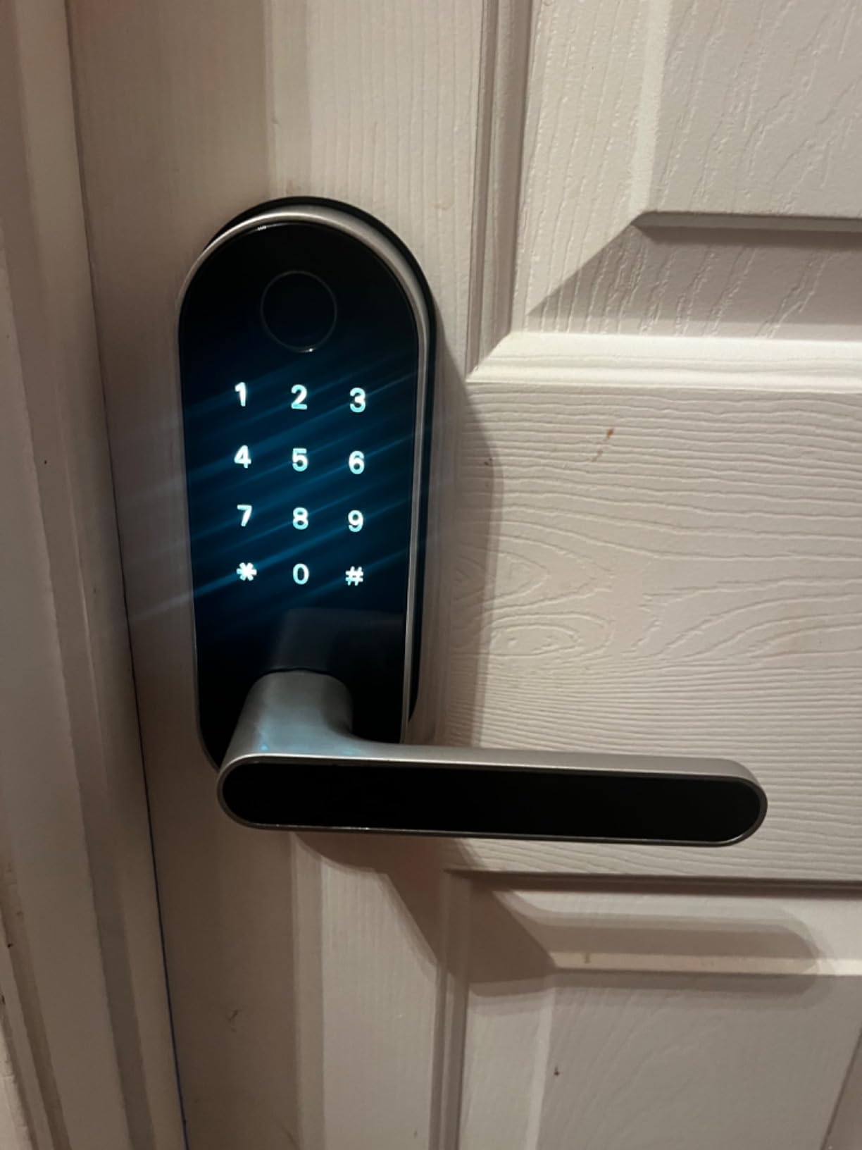 Fingerprint Smart Door Lock with Handle & Keypad - No More Lost Keys, Keyless Entry & Remote Access for Home, Kids, Airbnb & Rental Property, DIY Install, Alexa & Google Compatible customer photo 2