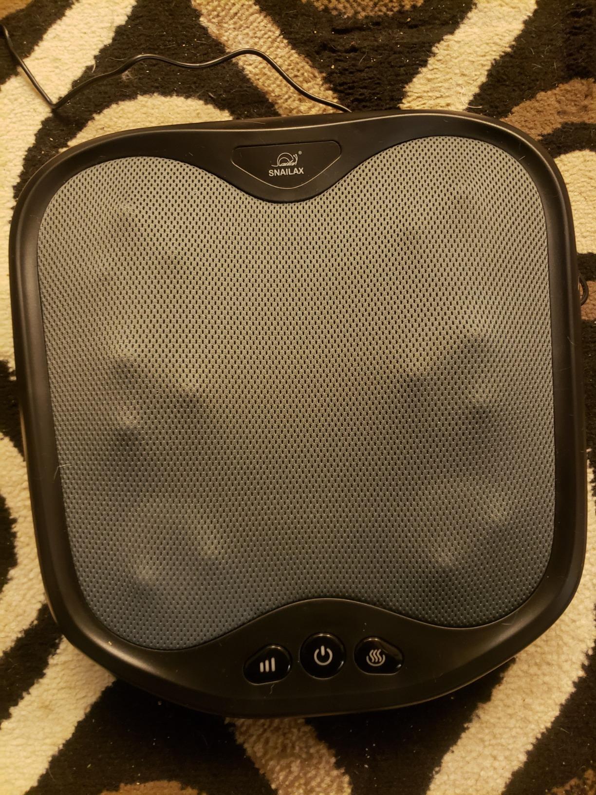 Snailax Shiatsu Foot Massager with Heat, Washable Cover Kneading Foot & Back Massager, Heated Feet Warmer, Electric Feet Massager Machine for Plantar Fasciitis customer photo 1