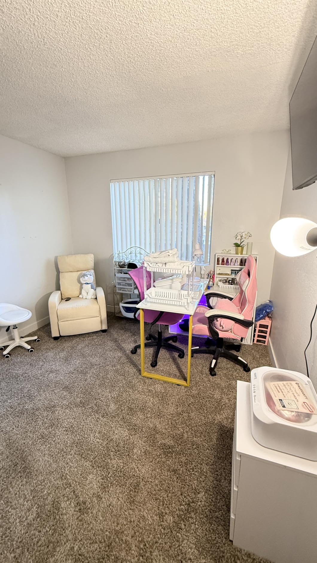 BestMassage Recliner Chair with 2 Point Massage Function, Black, with Lumbar Support, Adjustable Push Back, Wide Armrests, Footrest & Padded Seat, Easy Assembly for Living Room, Home Theatre customer photo 2